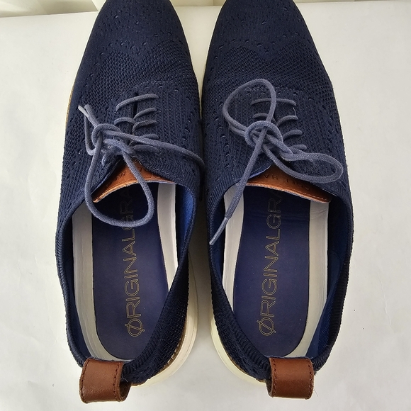 Cole Haan Men's OriginalGrand Stitchlite Oxfords Lace Up Shoe Navy Blue Size 12 - Picture 8 of 10